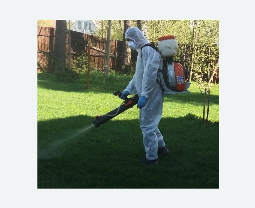 Обработка территории от клещей в Корсакове